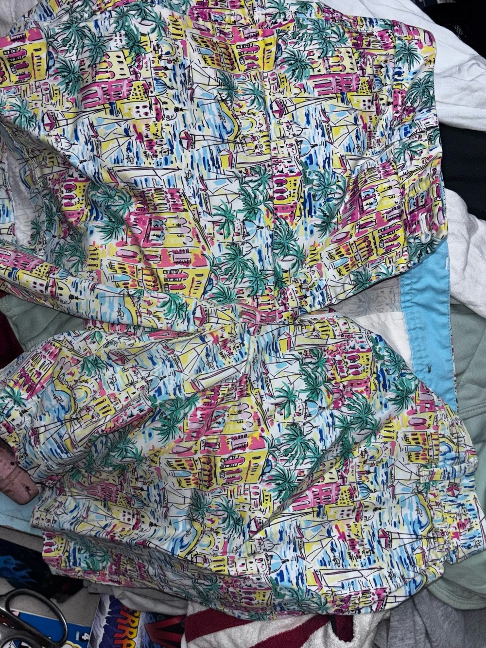 Talbots Multicolor Tropical Print Women's Bermuda Shorts